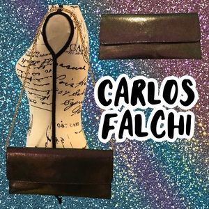 Carlos Falchi Metallic Shimmer Purse